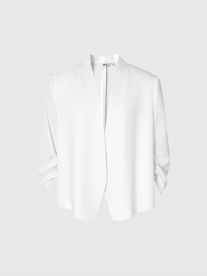 V Neck Acetate Short Jacket