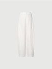 Linen-Blend Slight Barrel Pants