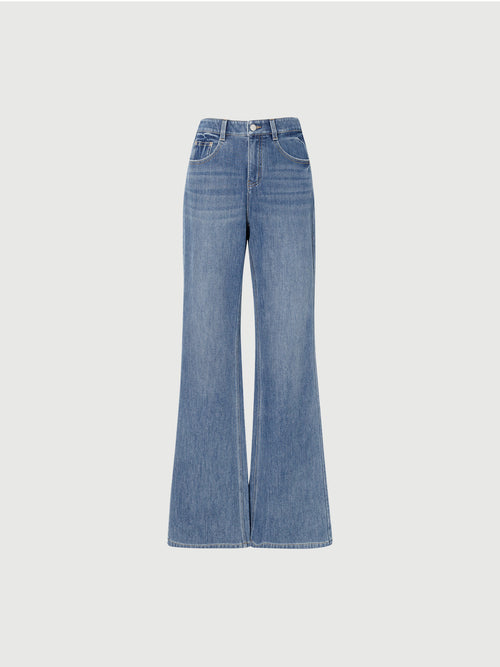 Load image 1 in gallery view. Vintage Flared Denim Jeans