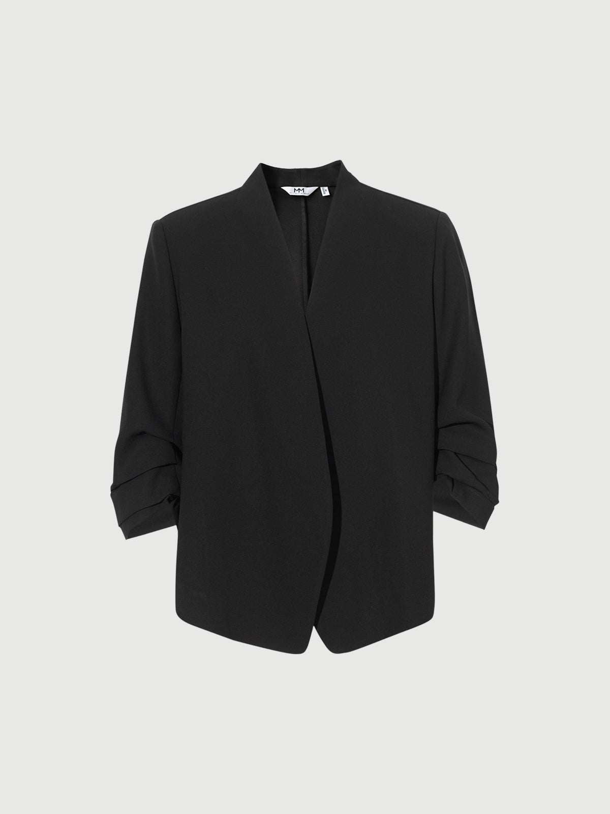 Short Sleeves Acetate Cropped Jacket