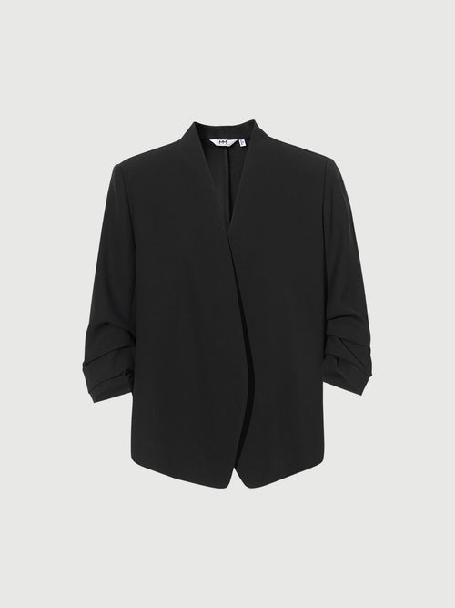 Load image 1 in gallery view. Short Sleeves Acetate Cropped Jacket