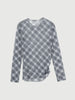 Checked Long-Sleeve Top