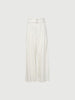 Wide Leg Lyocell Flax Belted Pants