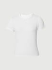 Fitted Round-Neck Short-Sleeve T-Shirt