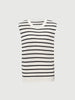 Striped Sleeveless Knit Top
