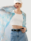 Denim A-line 100% Cotton Skirt