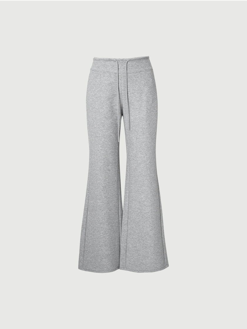 Draped Cotton-Blend Trousers