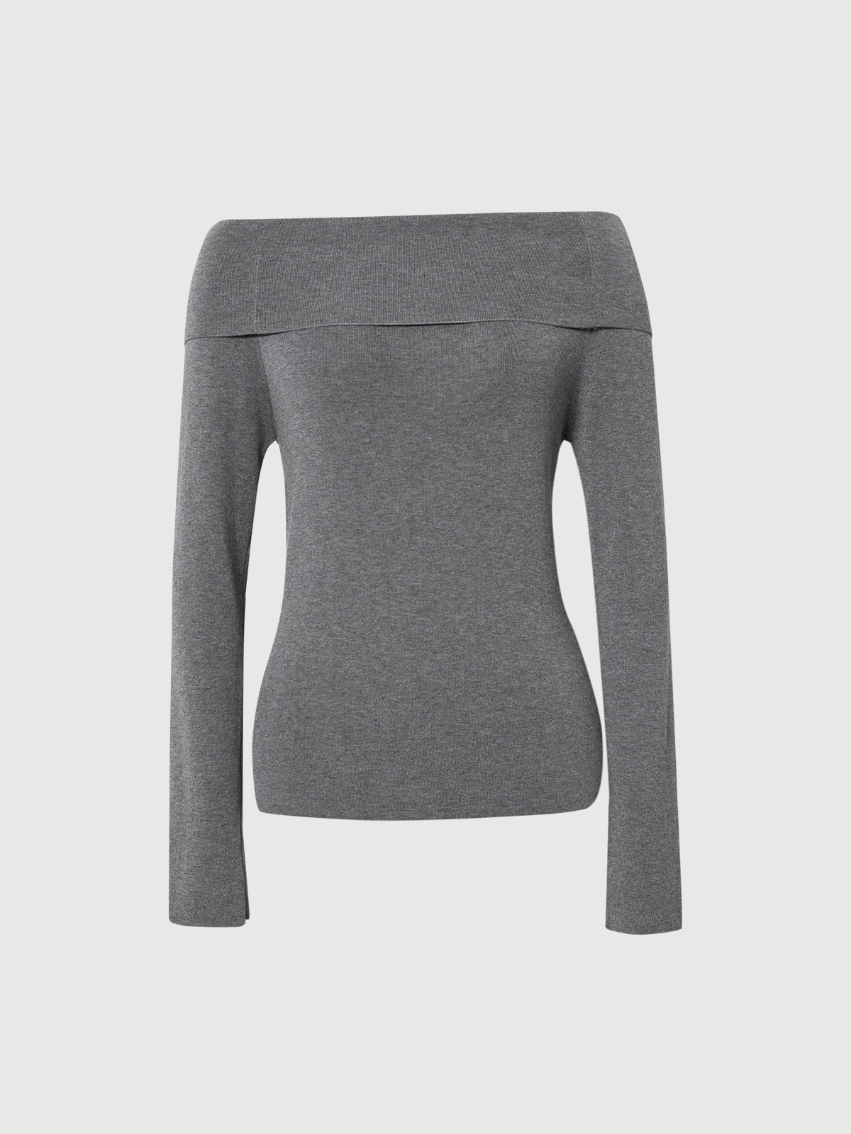 One-Shoulder Cooling Acetate Knit Top