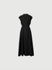 Gathered Sleeveless Pure Cotton Dress