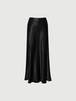 Black Fishtail Maxi  Skirt