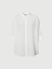 Pure Silk Short-Sleeve V-Neck Blouse