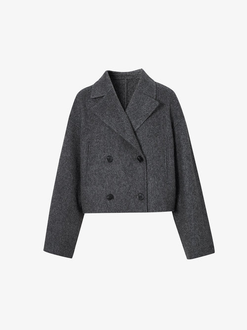 Load image 1 in gallery view. Short Wool Coat