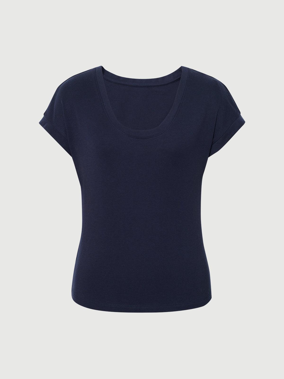 Tencel-Wool Short-Sleeve Top