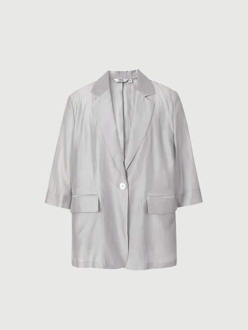 Load image 1 in gallery view. Half Sleeves Lyocell Blazer