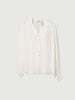 Tie-Neck Silk Raglan Blouse