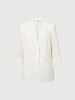 Triacetate Blend 3/4 Sleeve Blazer