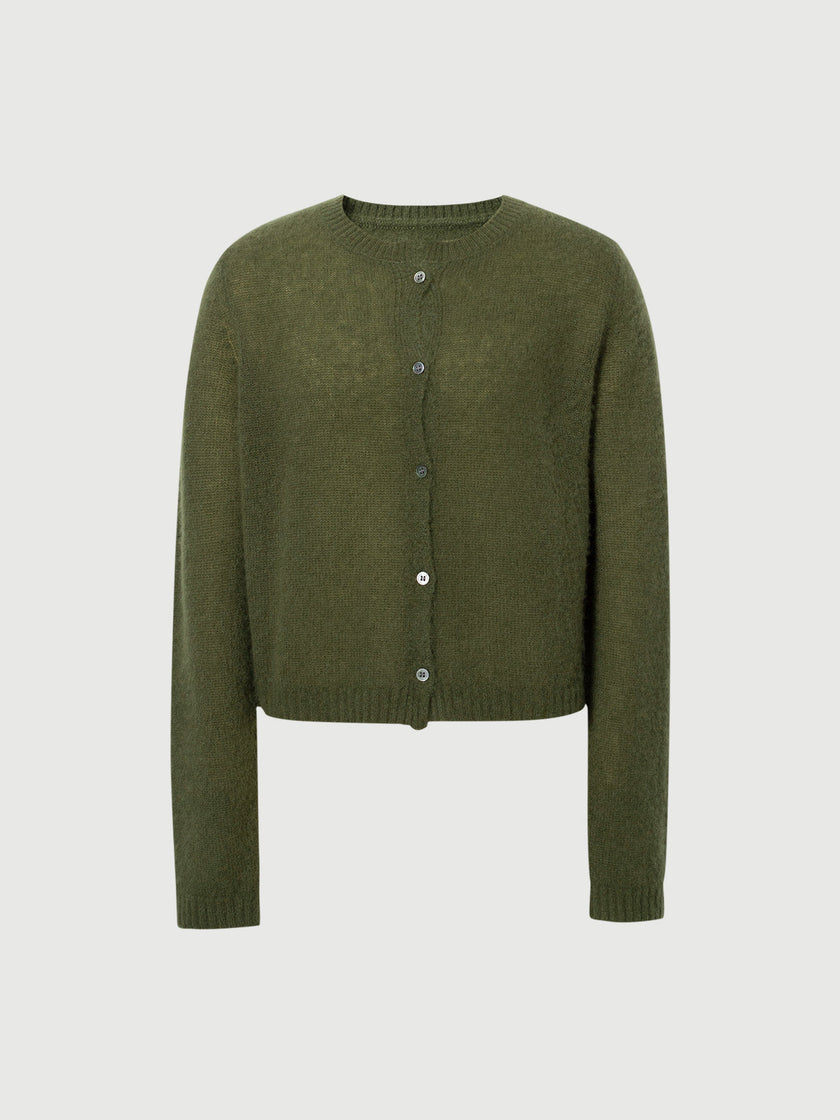 Silk-Cashmere Cardigan