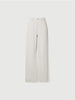 Beige Cotton-Blend Straight Jeans
