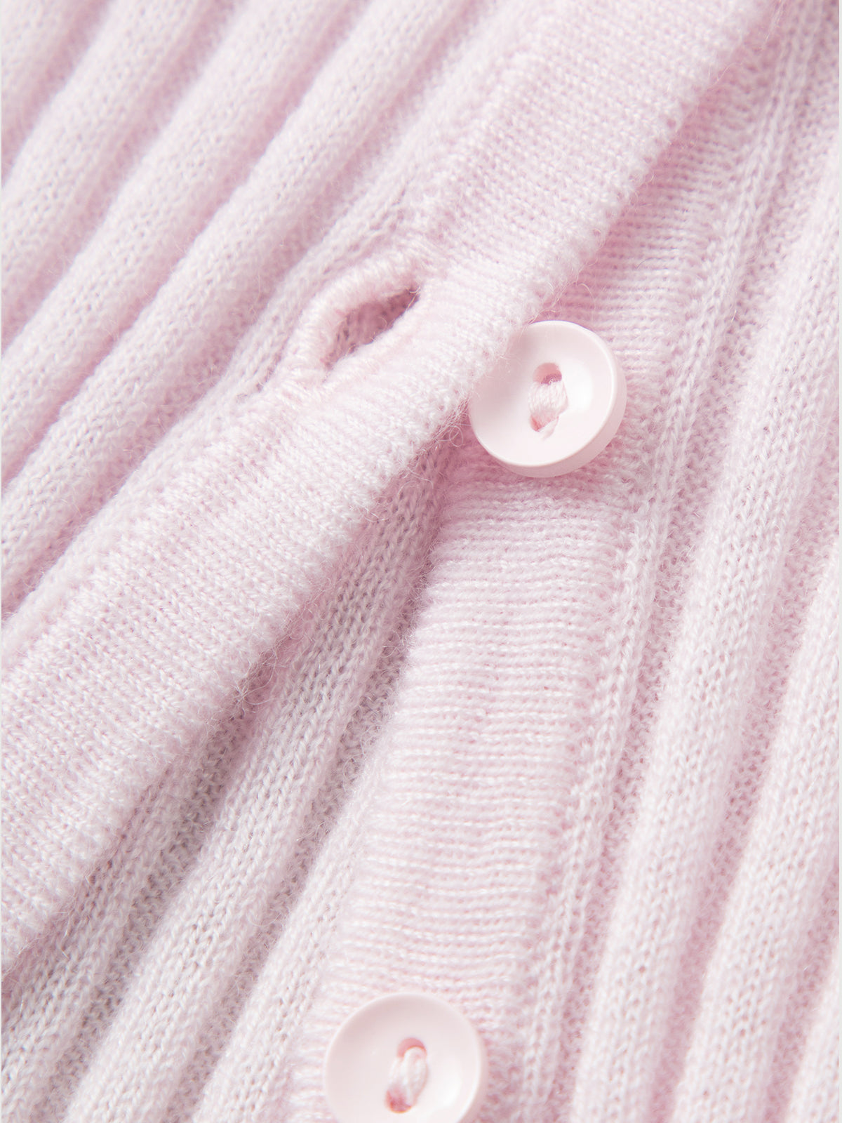 Micro Split-Neck Short-Sleeve Knit Top