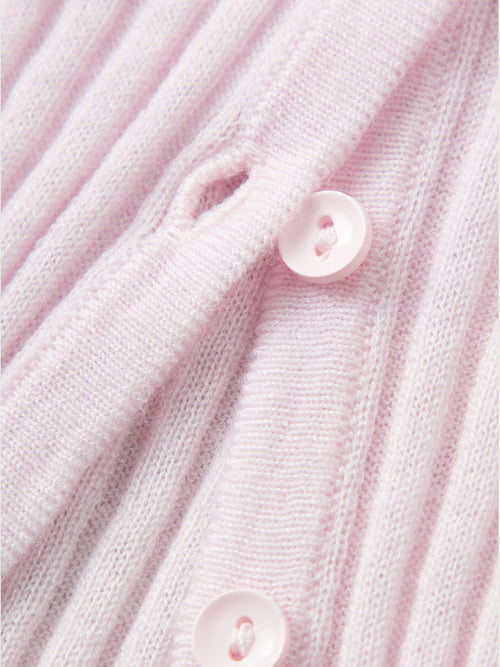 Load image 1 in gallery view. Micro Split-Neck Short-Sleeve Knit Top