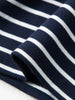 Stripe Round Neck Cotton T-Shirt