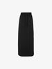 Women's Black Casual Drawstrings H Shape Middle Length Skirt 5E4340231