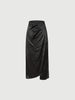 Pure Acetate Slit Midi Skirt
