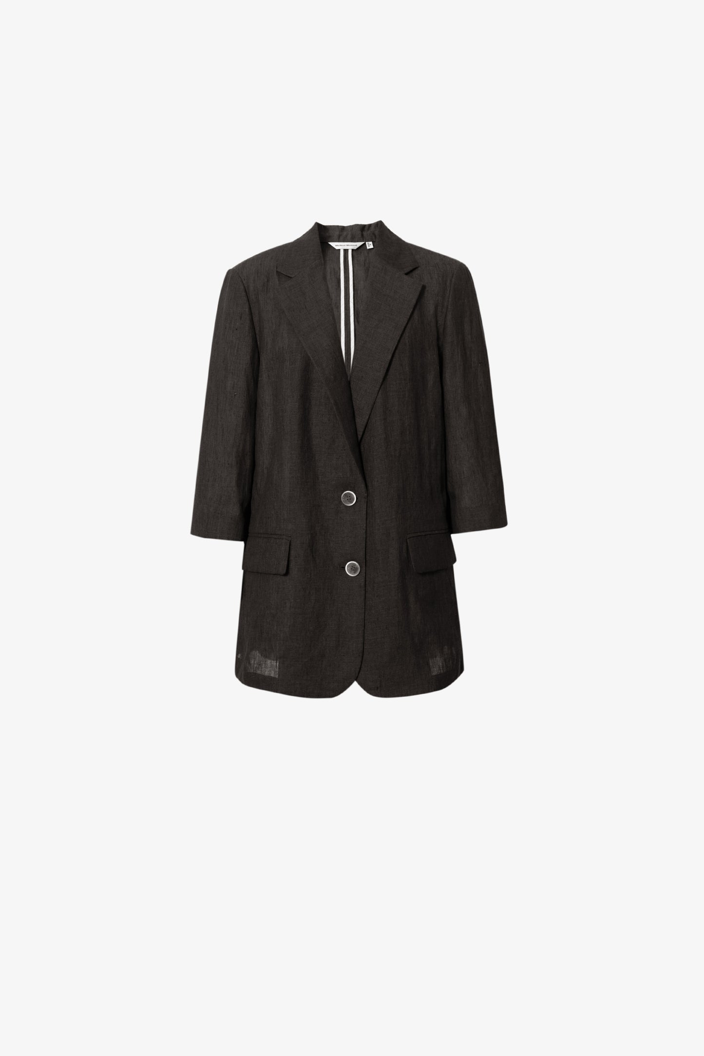 Relaxed Pure Hemp Notch-Lapel Blazer