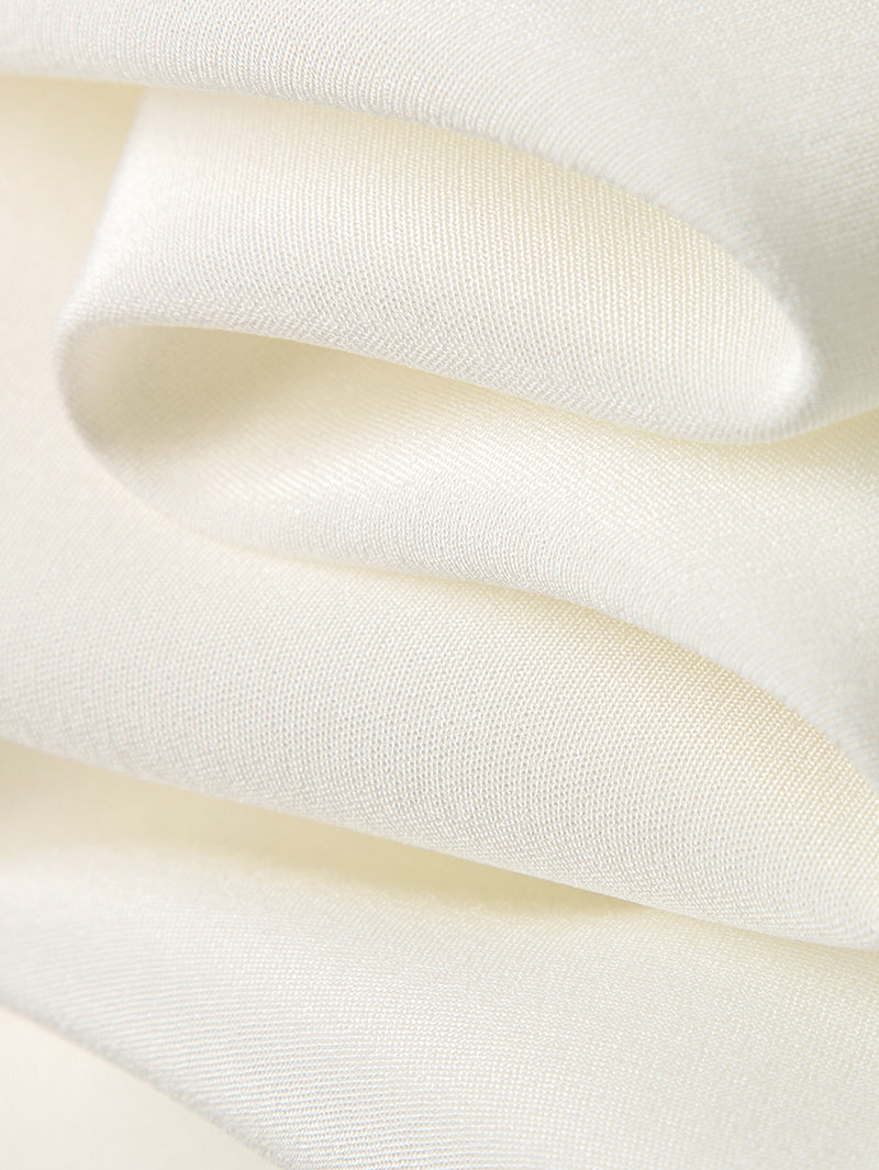 Quarter Sleeves Silk Blazer