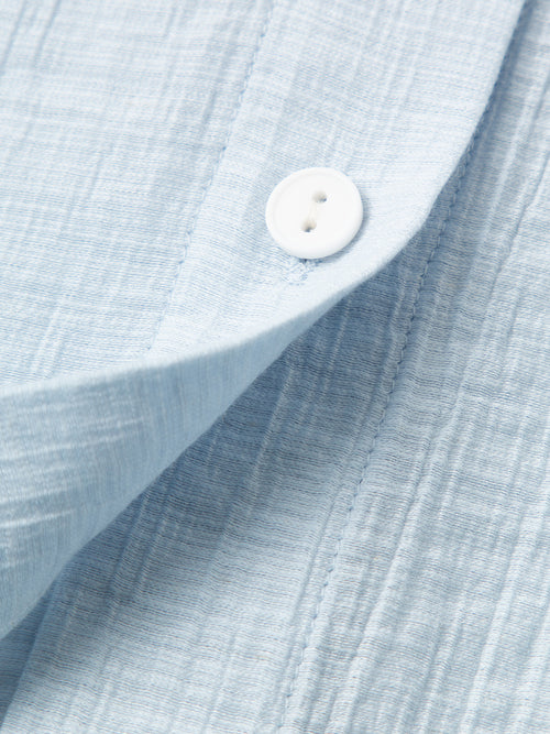 Load image 1 in gallery view. Linen-Cotton Hooded Long-Sleeve Shirt