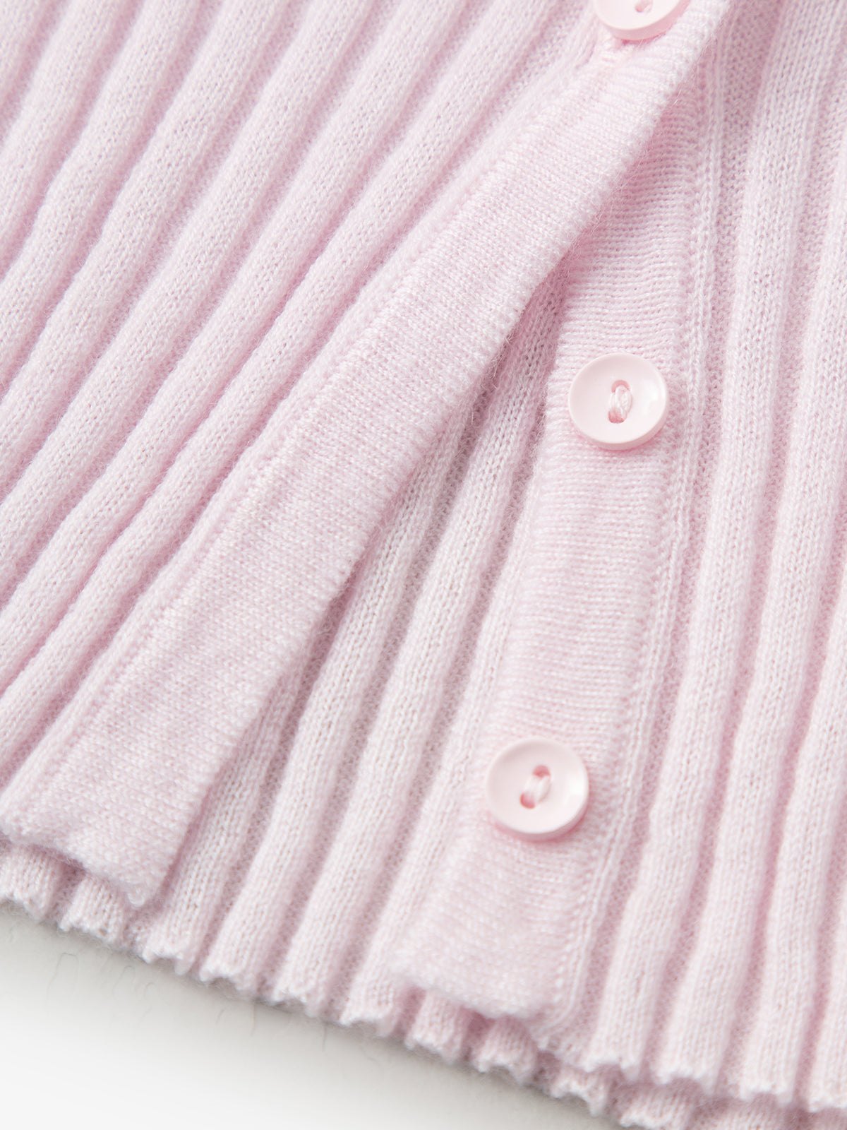 Micro Split-Neck Short-Sleeve Knit Top
