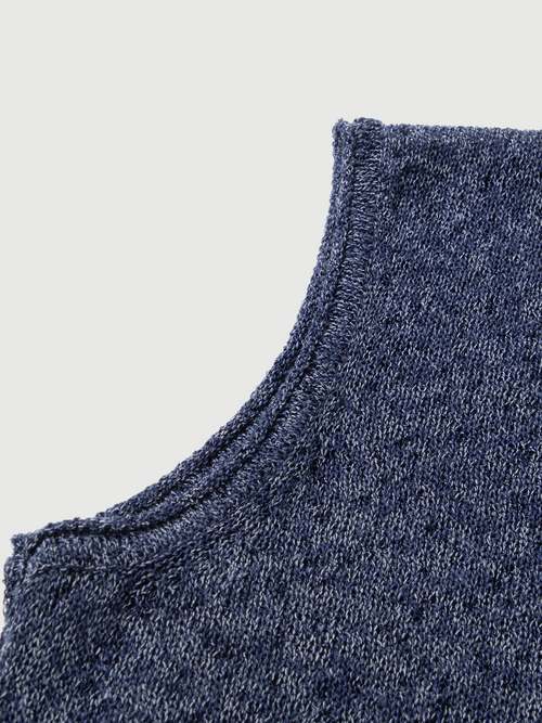 Load image 1 in gallery view. Crew Neck Sleeveless Knit Top