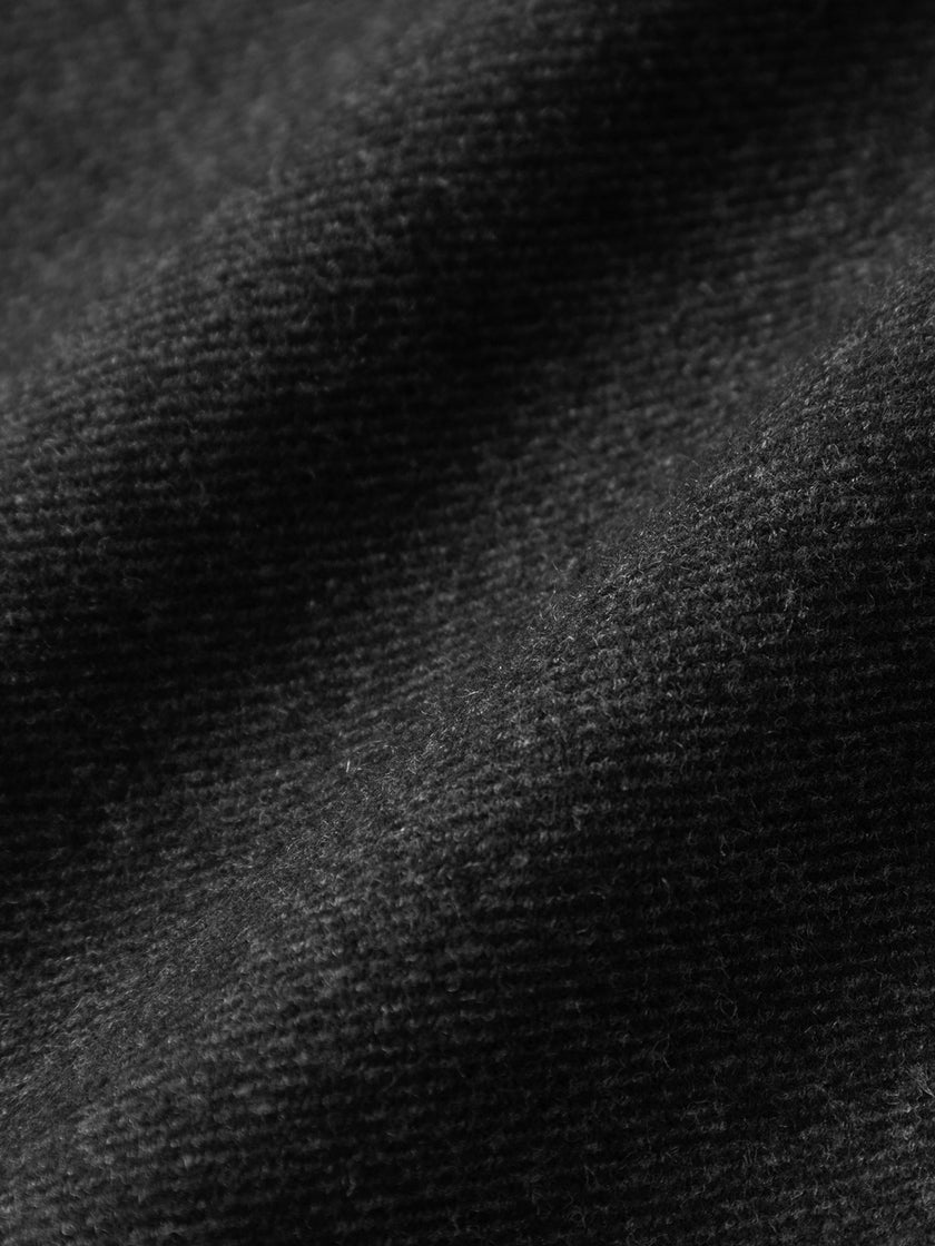 Wool Blend Straight-Leg Pants