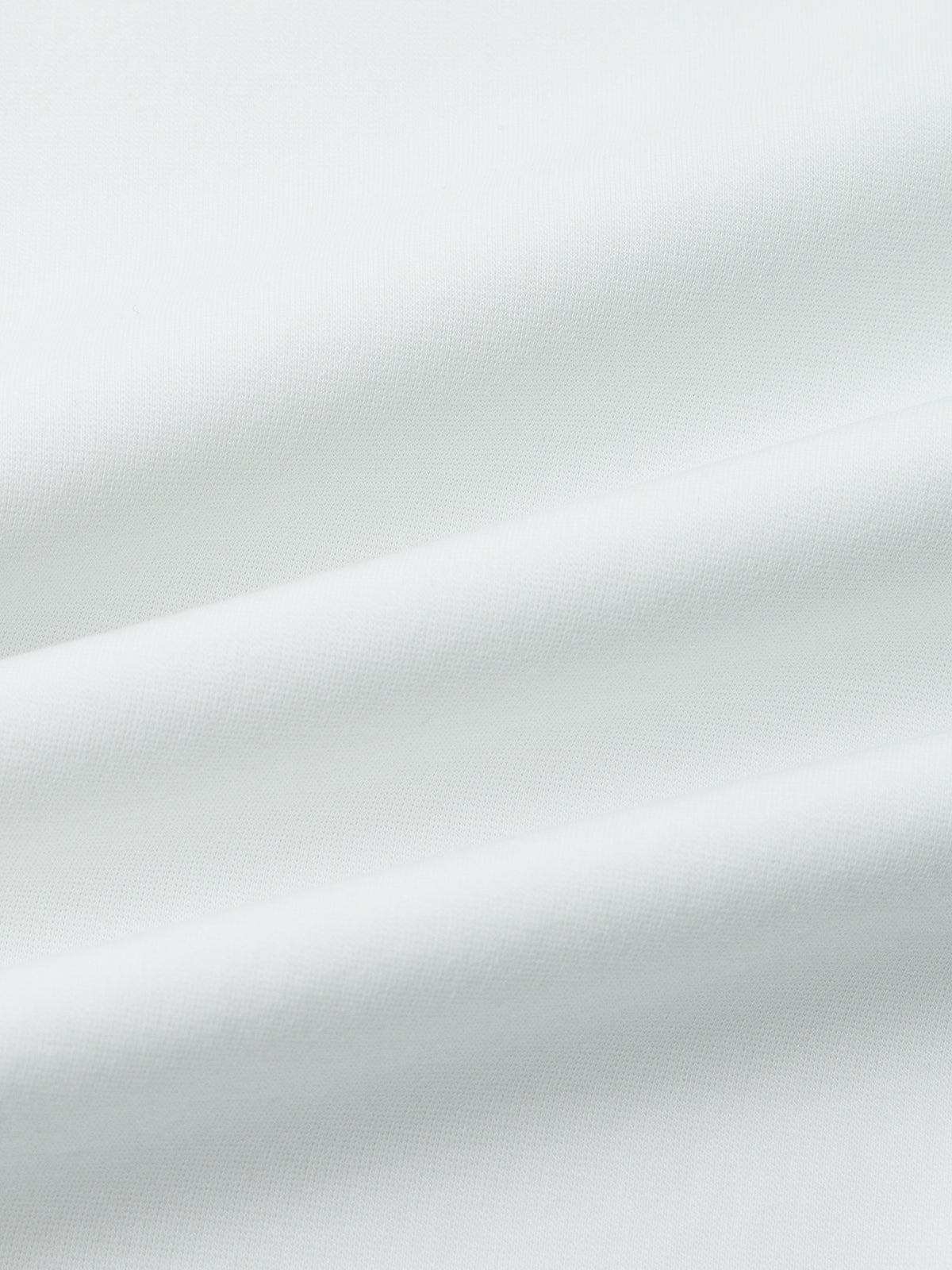 White Cotton-Blend Oversized Tee with Chest Detail