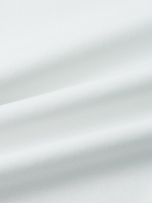 Load image 1 in gallery view. White Cotton-Blend Oversized Tee with Chest Detail