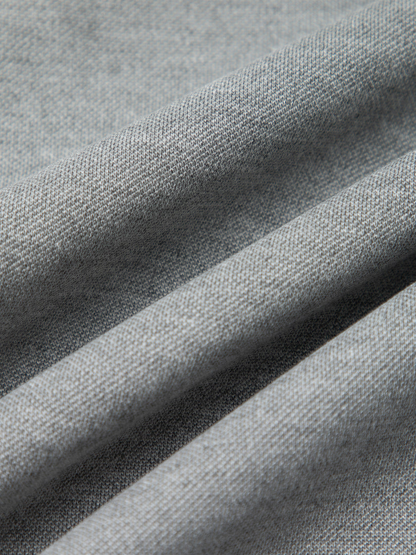 Grey Relaxed Straight-Leg Drawstring Pants