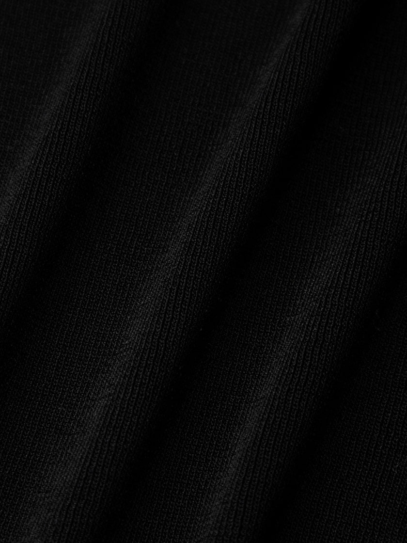 Black U-Neck Sleeveless Cropped Top