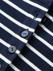 Stripe Round Neck Cotton T-Shirt
