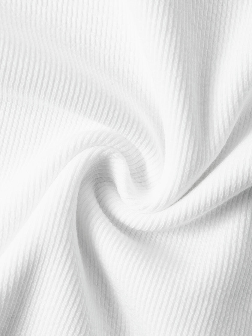 Fitted Round-Neck Short-Sleeve T-Shirt