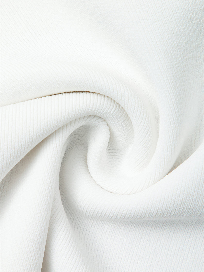 White U-Neck Sleeveless Tank