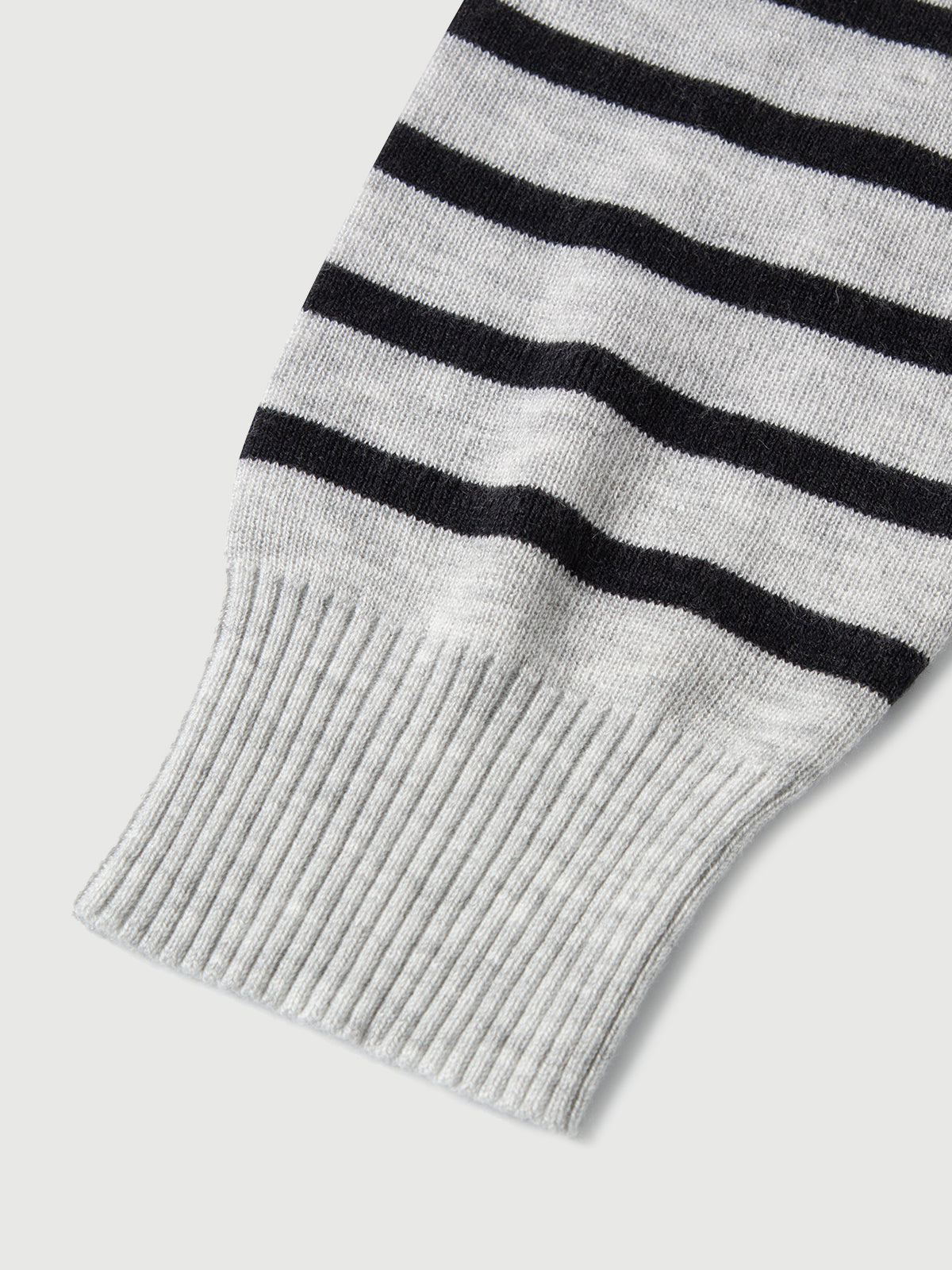 Wool-Blend Striped Hooded Zip Knit Cardigan