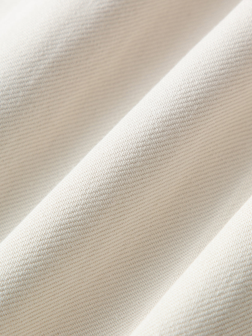 White Lyocell Front-Pleat Trousers  Pants