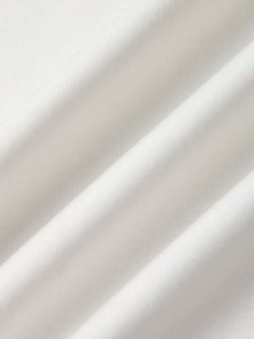 Load image 1 in gallery view. White Cotton-Blend Oversized Short-Sleeve Tee