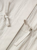 Beige Hooded Straight-Cut Trench Coat