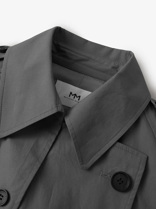Load image 1 in gallery view. Pure Cotton Trench Coat
