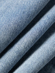 Cotton Denim Sleeveless Shirt Dress