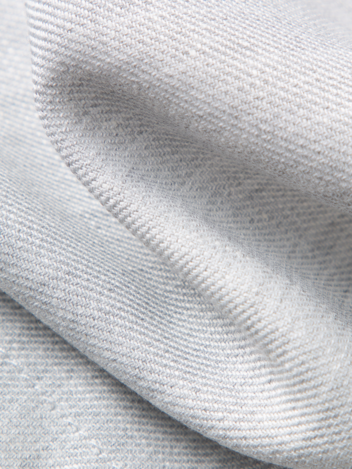 Light Blue Linen-Blend  Shorts