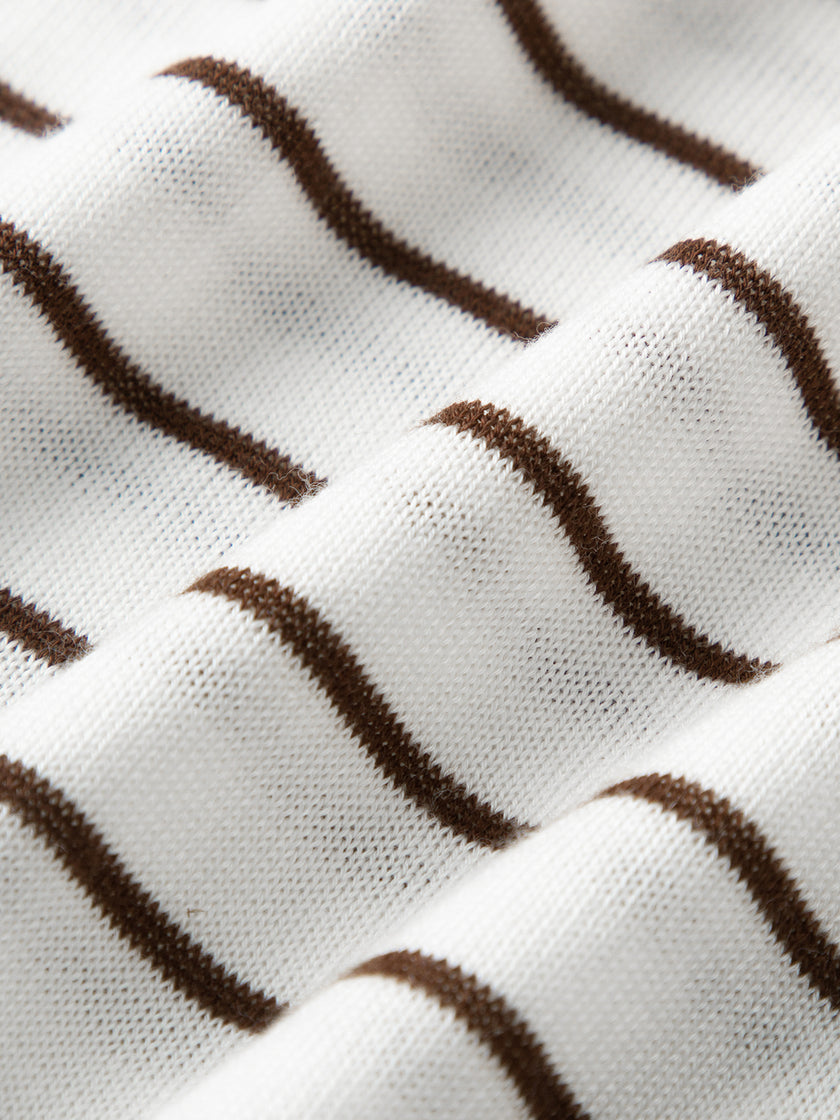 Lyocell Acetate Striped Tee