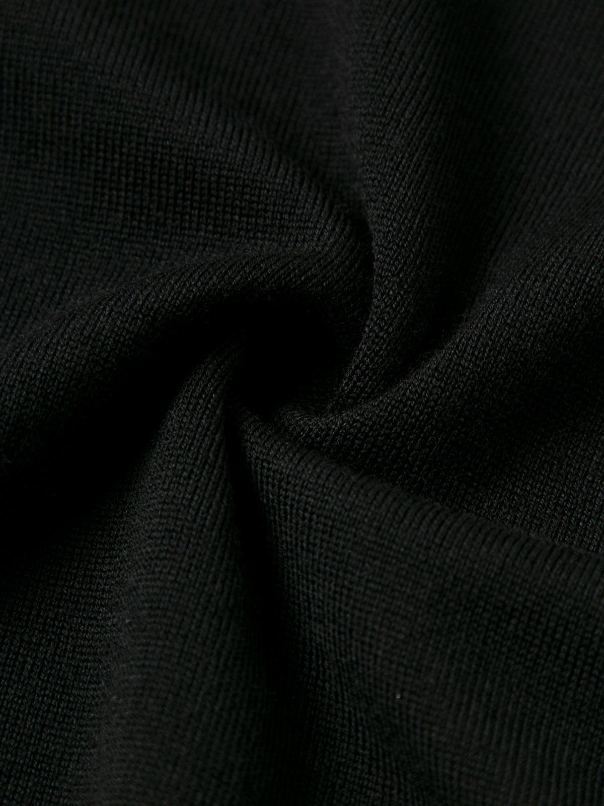 Men's Pure Wool Crewneck Tee Black