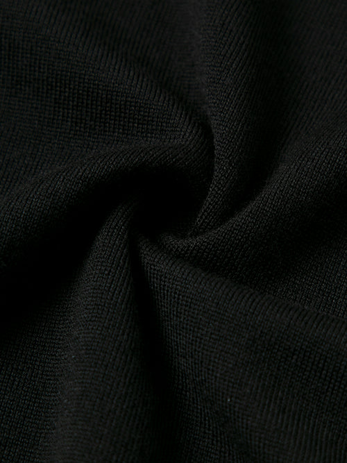 Load image 1 in gallery view. Men's Pure Wool Crewneck Tee Black